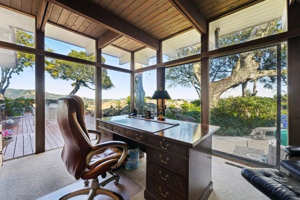 Home Office, Interior, Wooden Beams, Wooden Ceilings