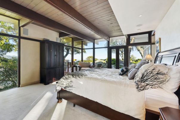 Bedroom, Interior, Recessed Lighting, Wooden Beams, Wooden Ceilings