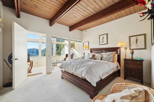 Bedroom, Interior, Wooden Beams, Wooden Ceilings