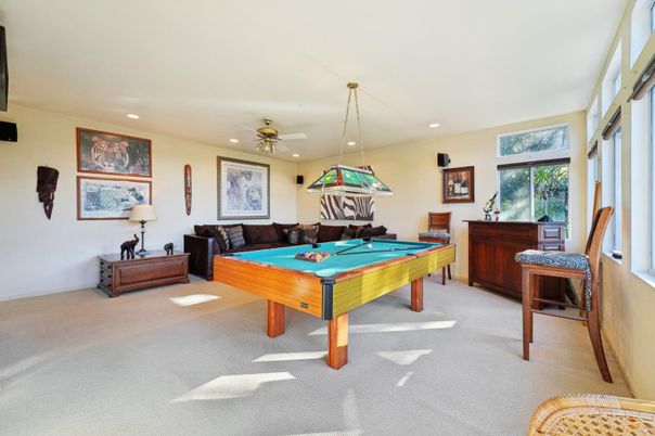 Billiard Table, Game Room, Interior, Living room, Recessed Lighting