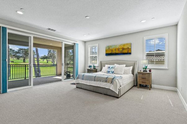 Bedroom, Interior, Recessed Lighting