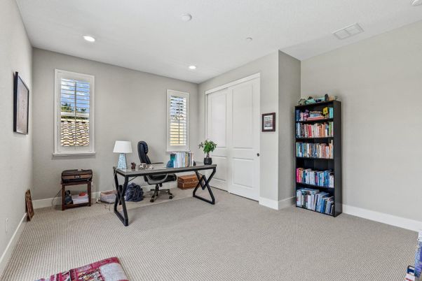 Home Office, Interior, Recessed Lighting