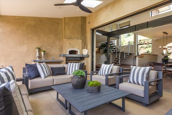 Dining room, Fireplace, Interior, Living room, Pendant Lights, Recessed Lighting