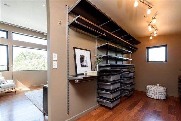Interior, Walk-in Closets, Wood Texture Flooring