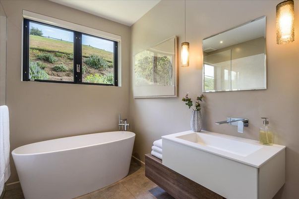 Bathroom, Free Standing Baths, Interior, Recessed Lighting