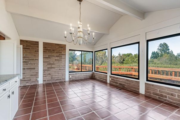 Chandelier, Empty room, Interior, Stone Walls