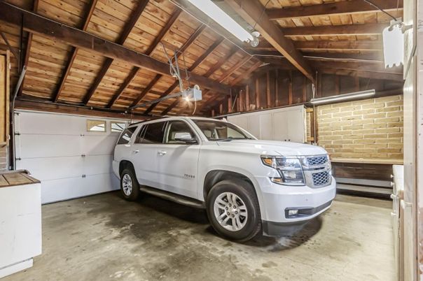 Garage, Interior, Stone Walls, Wooden Beams, Wooden Ceilings