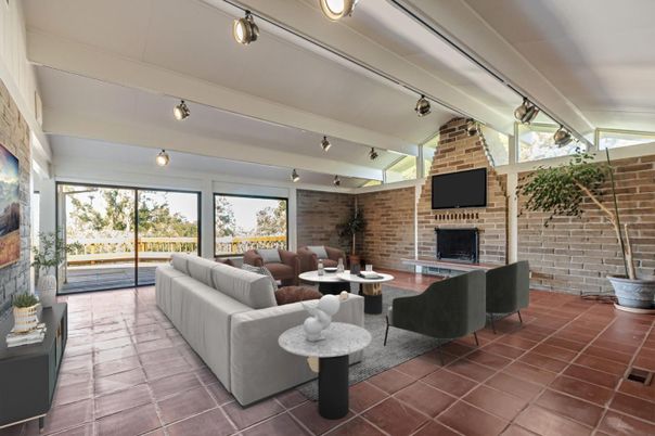 Fireplace, Interior, Living room, Stone Walls