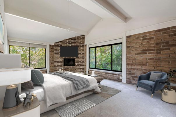 Bedroom, Interior, Stone Walls