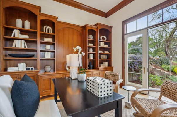 Home Office, Interior, Wood Texture Flooring