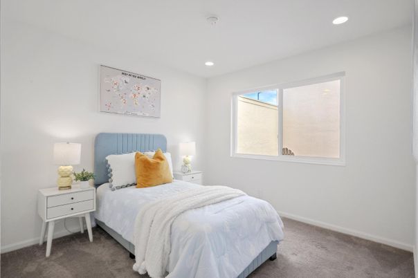 Bedroom, Interior, Recessed Lighting