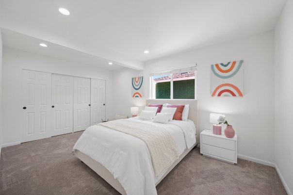Bedroom, Interior, Recessed Lighting