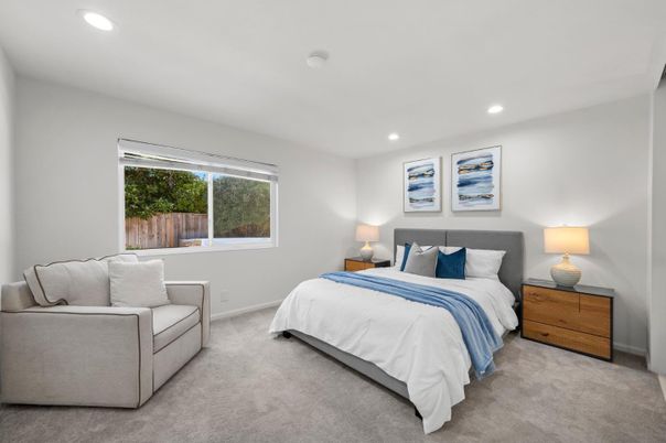 Bedroom, Interior, Recessed Lighting