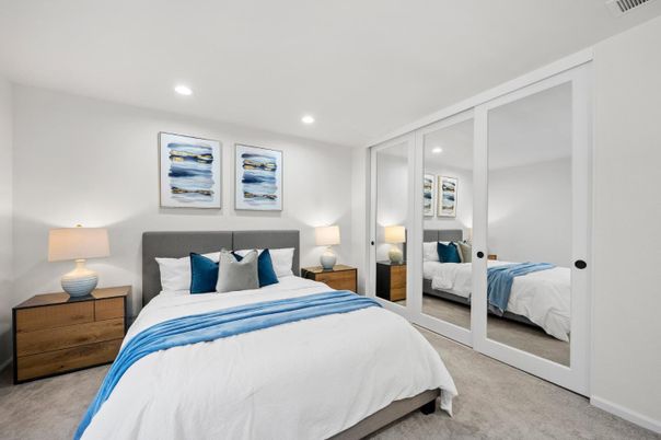 Bedroom, Interior, Recessed Lighting