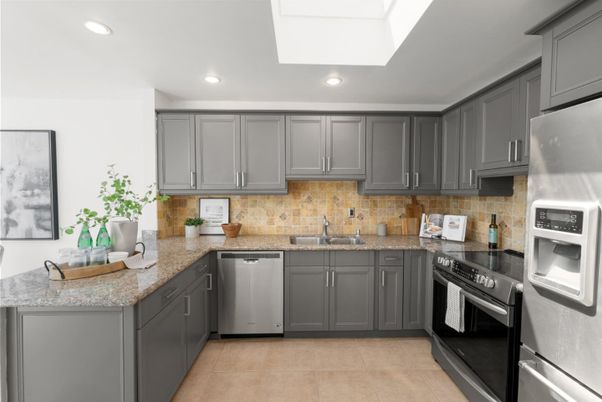 Interior, Kitchen, Recessed Lighting, Stainless Steel Appliances