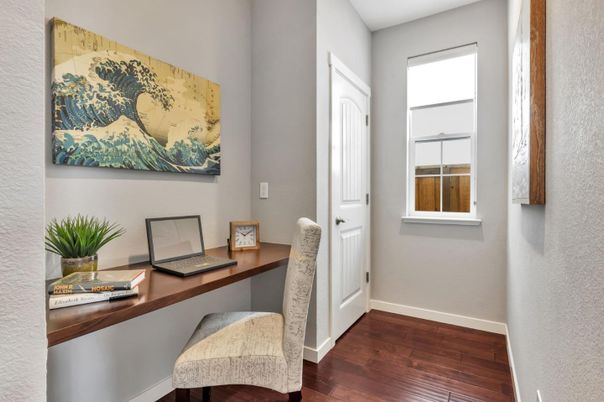 Home Office, Interior, Wood Texture Flooring