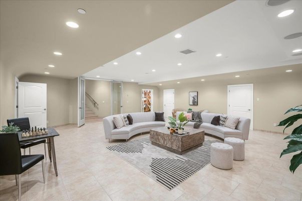 Interior, Living room, Recessed Lighting
