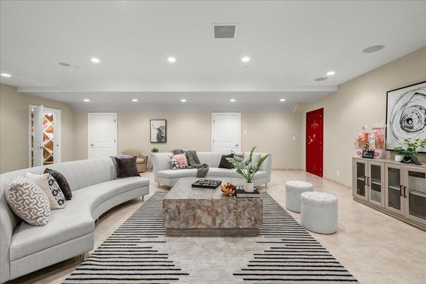 Interior, Living room, Recessed Lighting