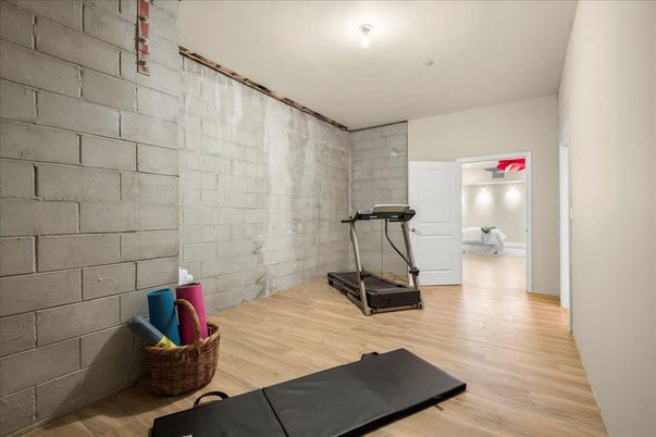 Interior, Stone Walls, Wood Texture Flooring