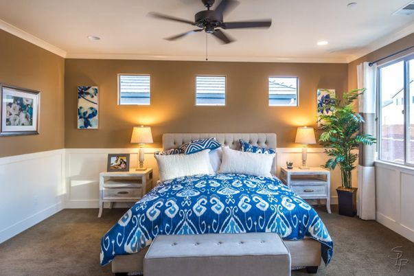 Bedroom, Interior, Recessed Lighting