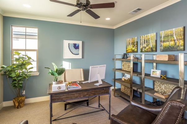 Home Office, Interior, Recessed Lighting