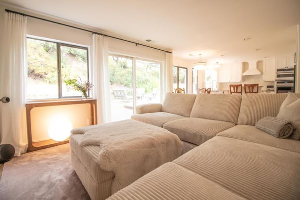 Bedroom, Dining room, Interior, Kitchen, Living room, Pendant Lights, Recessed Lighting, Stainless Steel Appliances