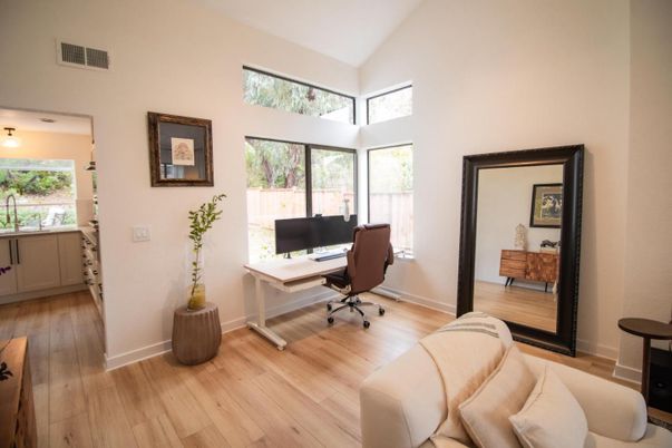Home Office, Interior, Wood Texture Flooring