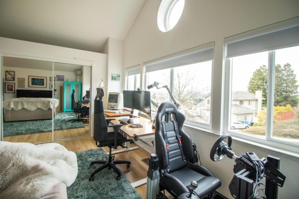 Home Office, Interior, Wood Texture Flooring
