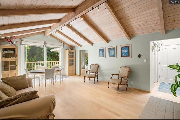 Dining room, Interior, Wooden Beams, Wooden Ceilings, Wood Texture Flooring
