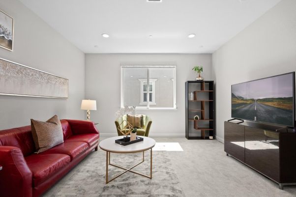 Interior, Living room, Recessed Lighting