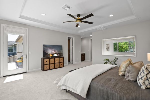 Bedroom, Interior, Recessed Lighting
