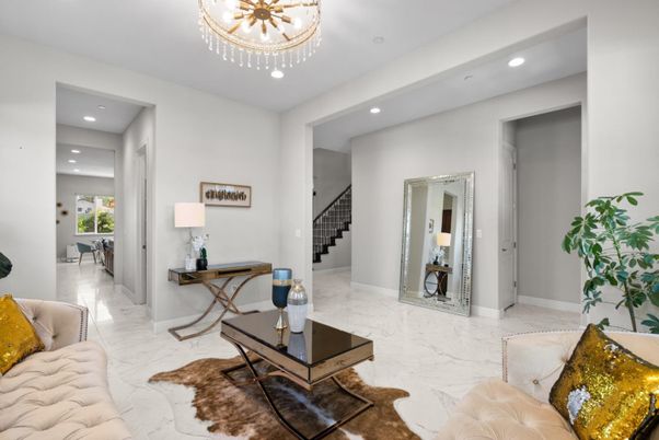Interior, Living room, Marble, Recessed Lighting