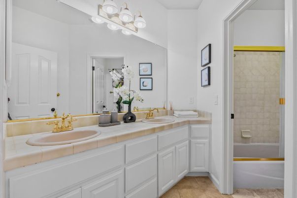 Bathroom, Dual Sink Vanities, Interior, Tile Countertops