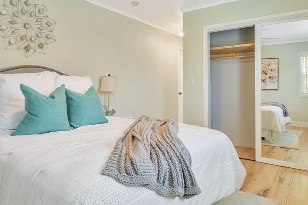 Bedroom, Interior, Wood Texture Flooring
