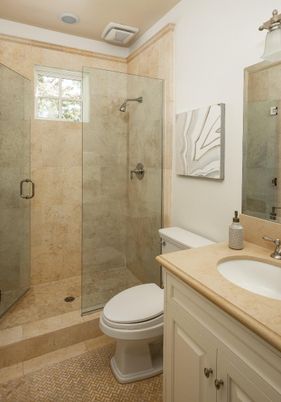 Bathroom, Glass Shower, Interior