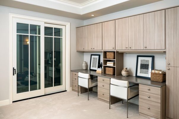Home Office, Interior, Recessed Lighting