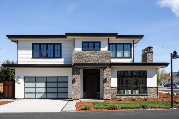 Attached, Exterior, Facade, Modern