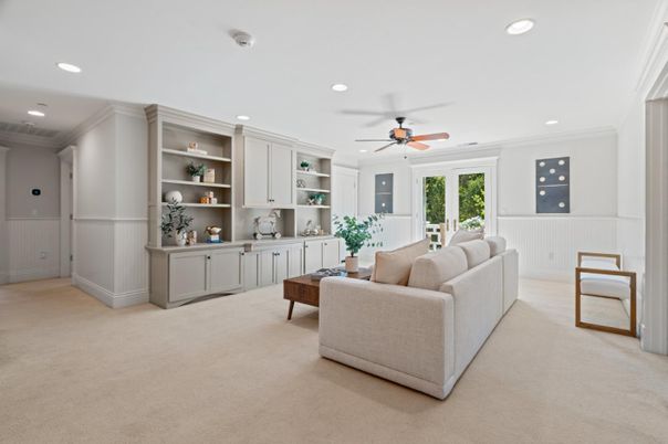 Interior, Living room, Recessed Lighting
