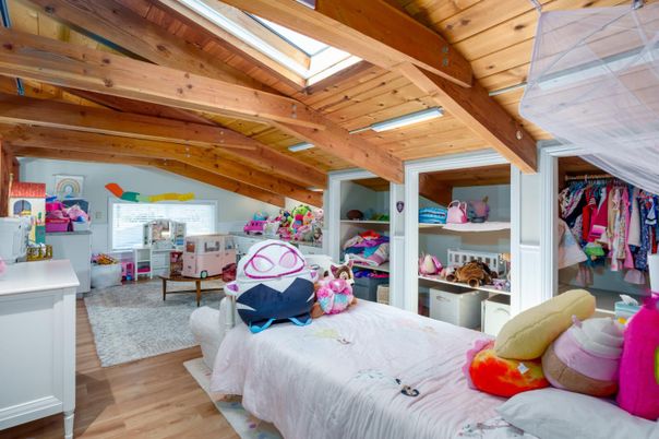 Bedroom, Interior, Wooden Beams, Wooden Ceilings, Wood Texture Flooring