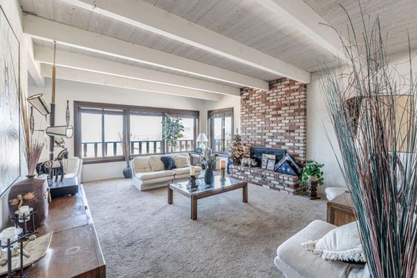 Fireplace, Interior, Living room, Stone Walls