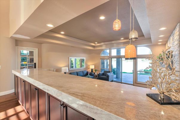 Interior, Pendant Lights, Recessed Lighting, Wood Texture Flooring