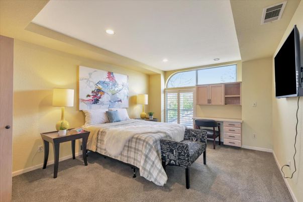 Bedroom, Home Office, Interior, Recessed Lighting