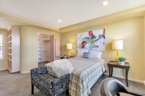 Bedroom, Interior, Recessed Lighting