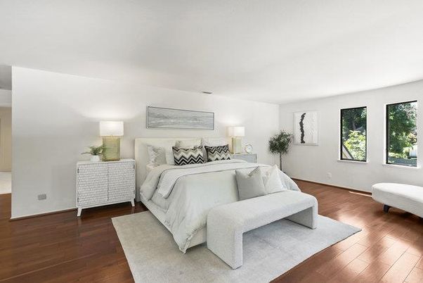 Bedroom, Interior, Wood Texture Flooring