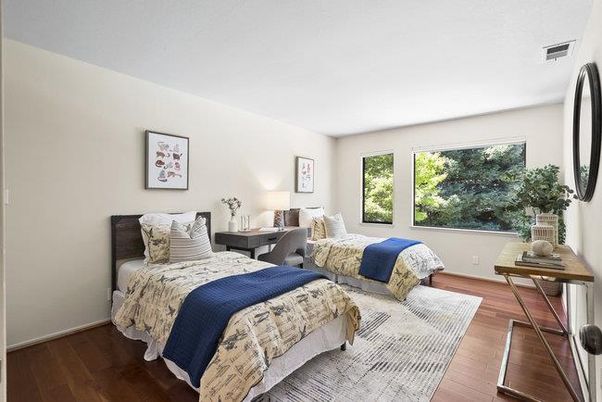 Bedroom, Interior, Wood Texture Flooring