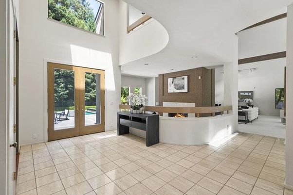 Fireplace, Interior, Living room, Recessed Lighting