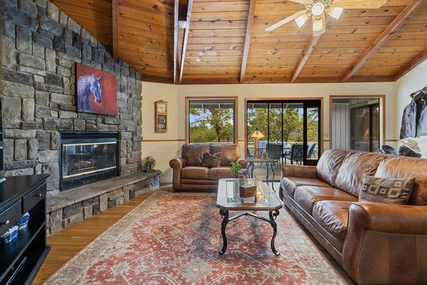 Fireplace, Interior, Living room, Stone Walls, Wooden Beams, Wooden Ceilings, Wood Texture Flooring