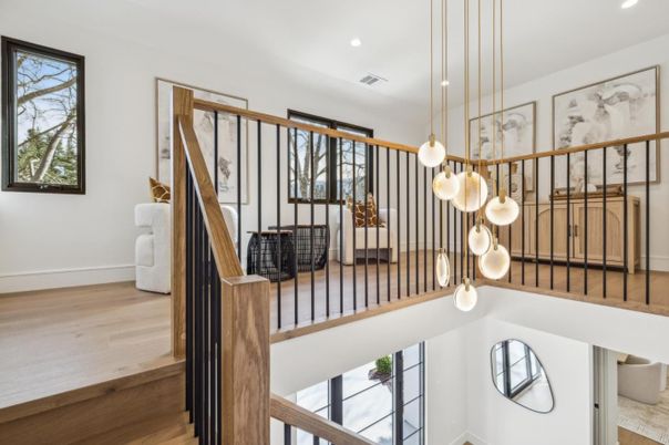 Interior, Pendant Lights, Recessed Lighting, Wood Texture Flooring