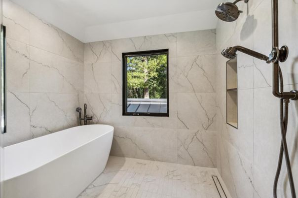 Bathroom, Free Standing Baths, Interior, Marble, Marble Walls