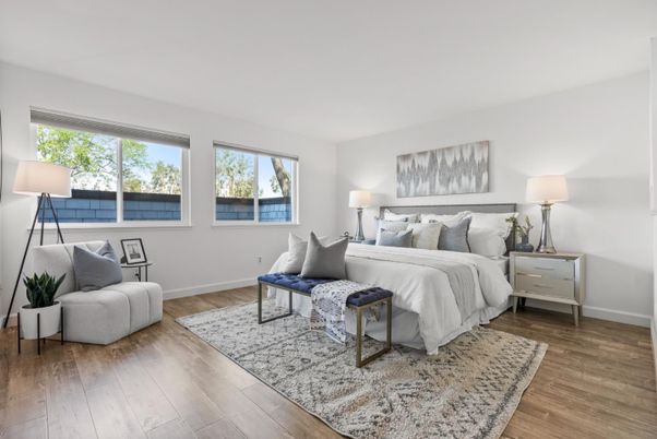 Bedroom, Interior, Wood Texture Flooring